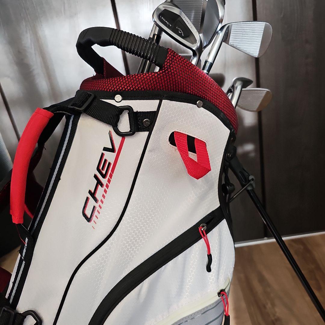 レア　キャロウェイ CHEV スタンド式キャディバッグ 9.0型 口枠7分割