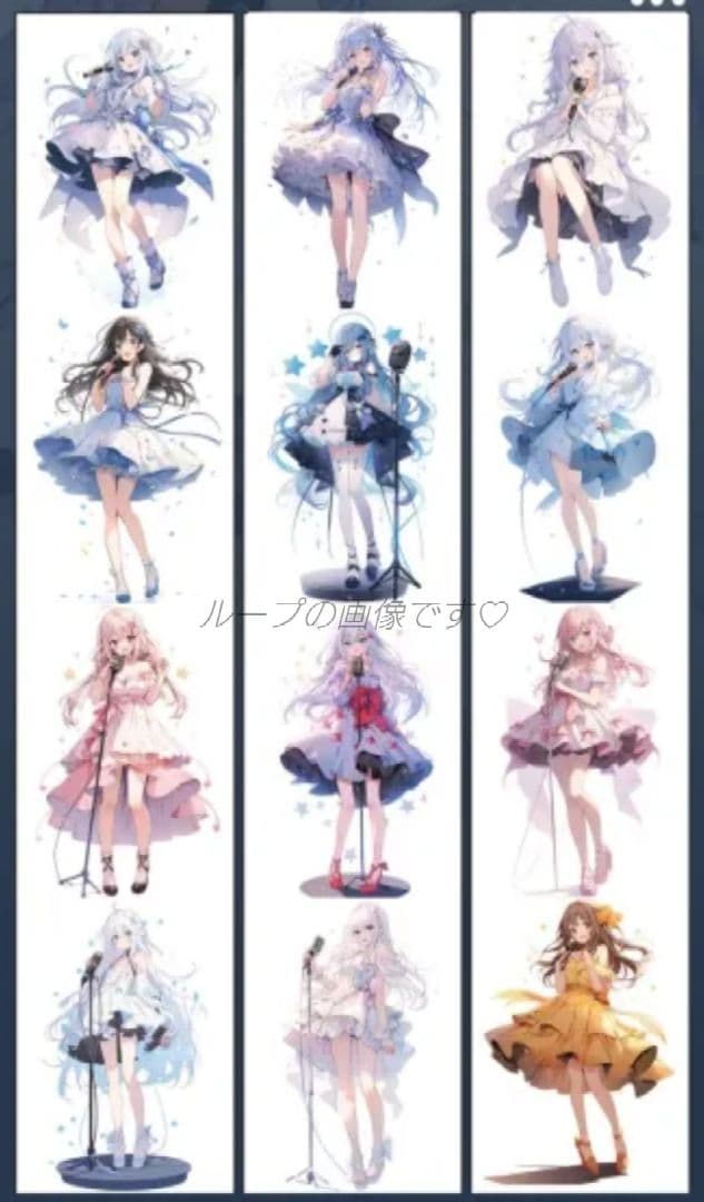 のこり１✩廃盤品✩J808＃音楽歌姫(PET)切り売り海外人物女の子AIマステ