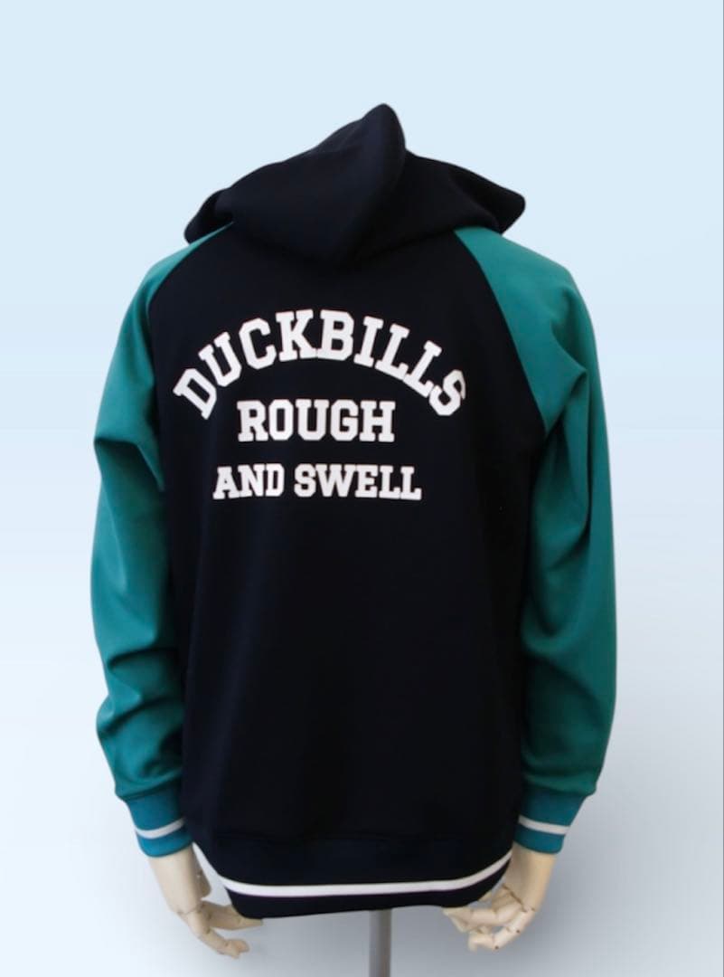 ラフアンドスウェル　COLLEGE HOODIE EMERALD M