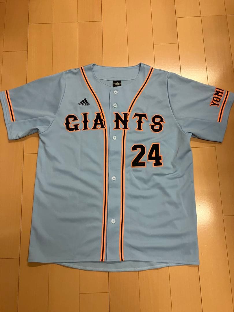 高橋由伸　ブルー　水色　ユニフォーム　読売ジャイアンツ　読売巨人軍　アディダス