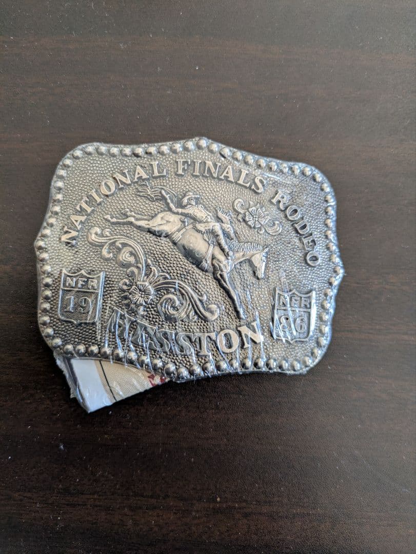 ヴィンテージ メタルバックル NATIONAL FINALS RODEO