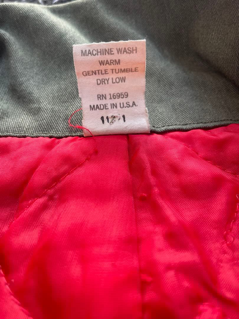 US製 ヴィンテージ つなぎ キルトインナー LARGEMEDIUM