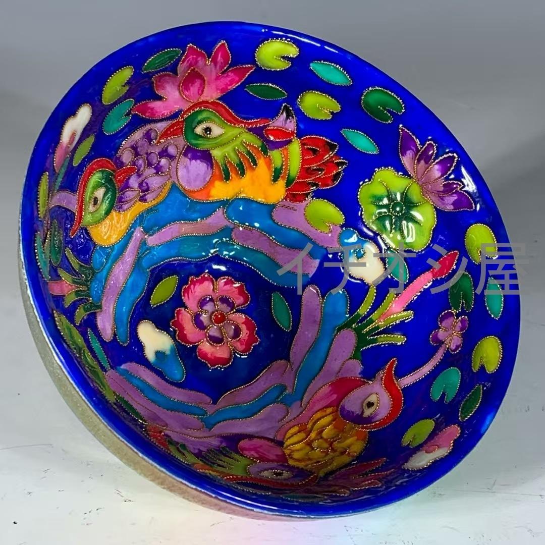 中国古美術 宋建窯盞 七宝焼き天目 鴛鴦遊水盞 油滴天目 抹茶碗 茶道具 古陶磁