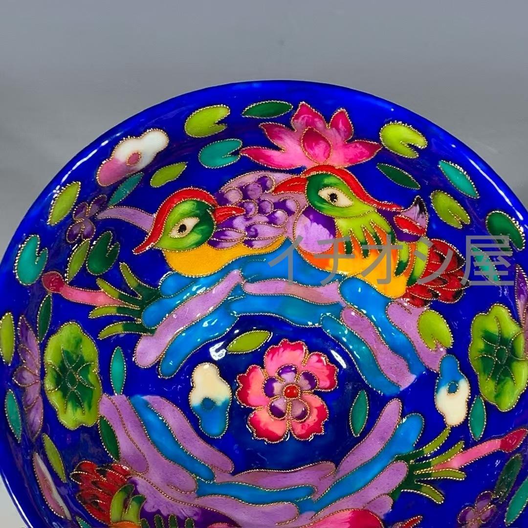 中国古美術 宋建窯盞 七宝焼き天目 鴛鴦遊水盞 油滴天目 抹茶碗 茶道具 古陶磁