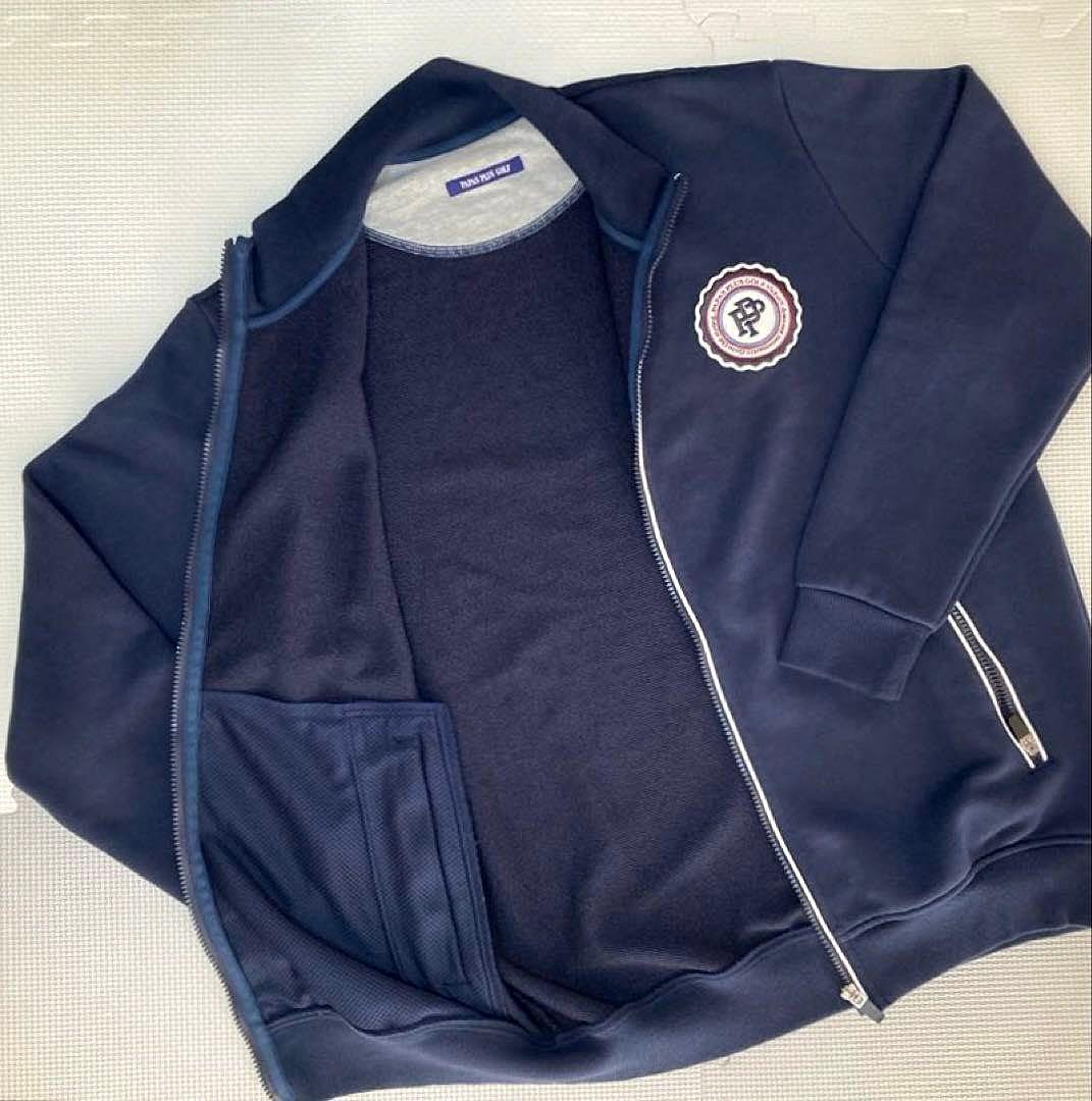 PAPAS PLUS GOLF フルジップトラックジャケット（NAVY／S）