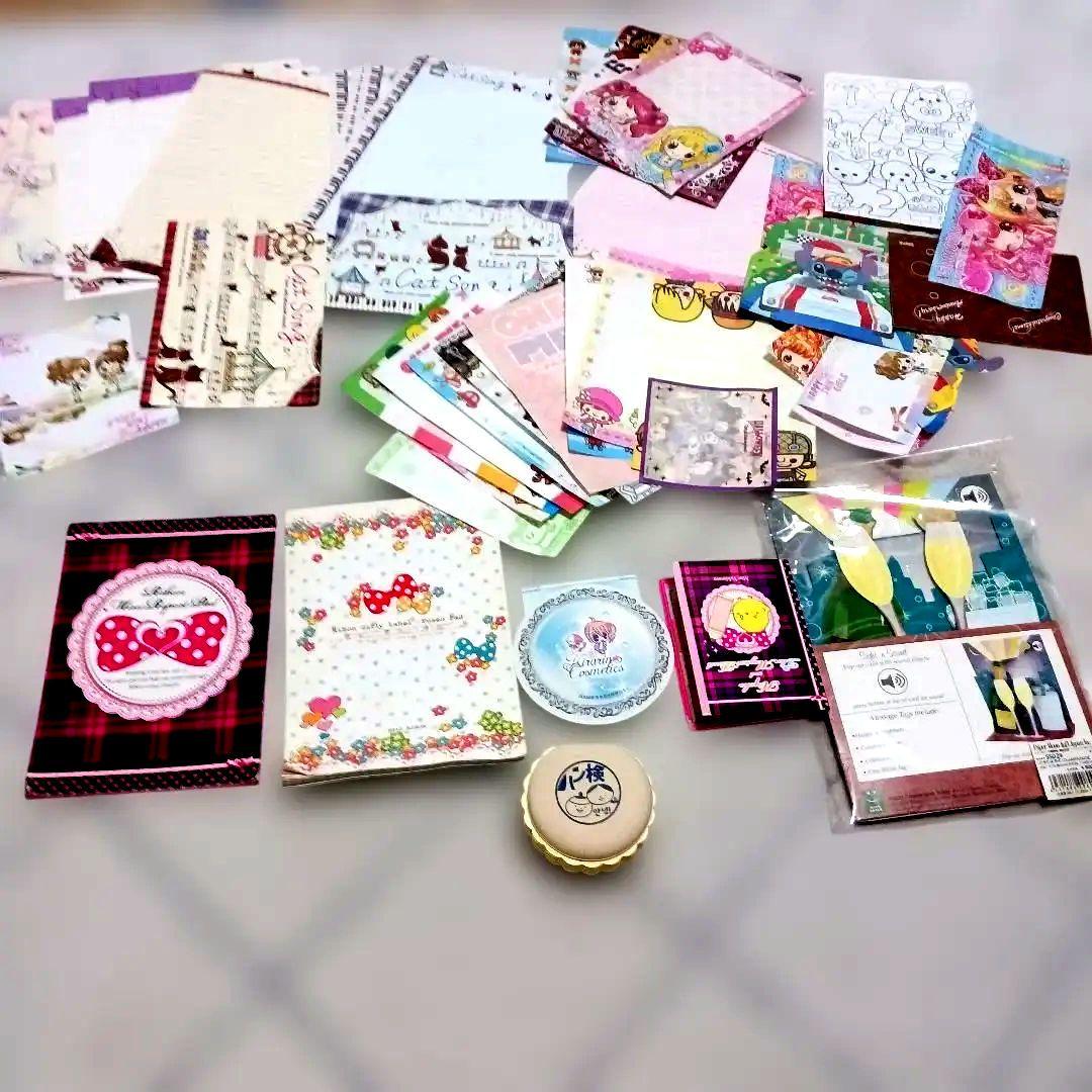 なつかしいメモ帳セット キャラクター 花柄他