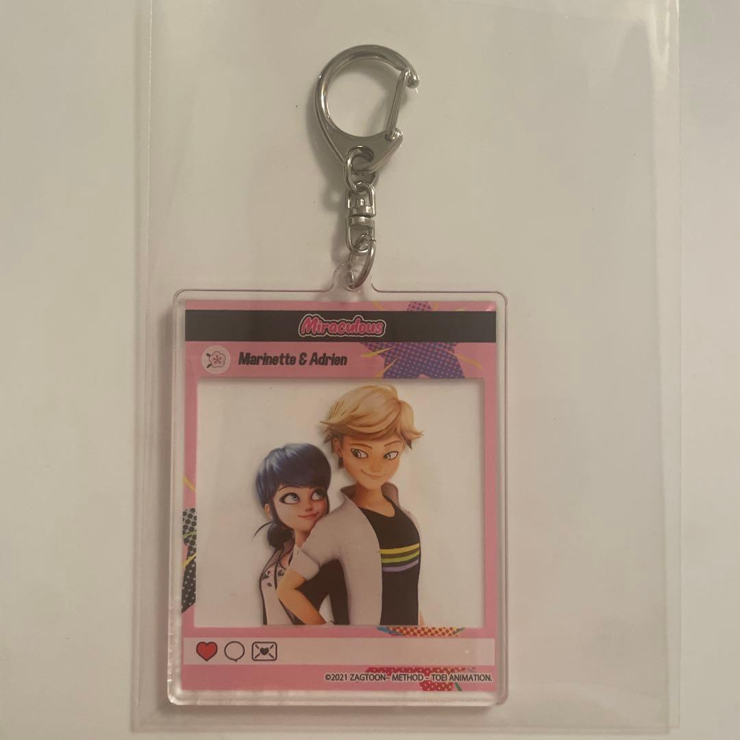 ミラキュラス　SNS風キーホルダー　マリネット&アドリアン