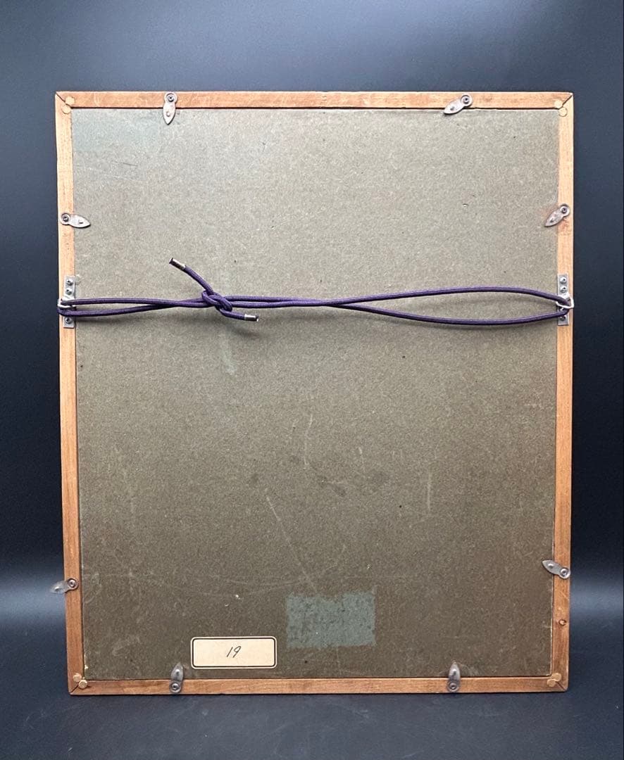 油絵　小紋章子　1979 「薔薇」　サインあり