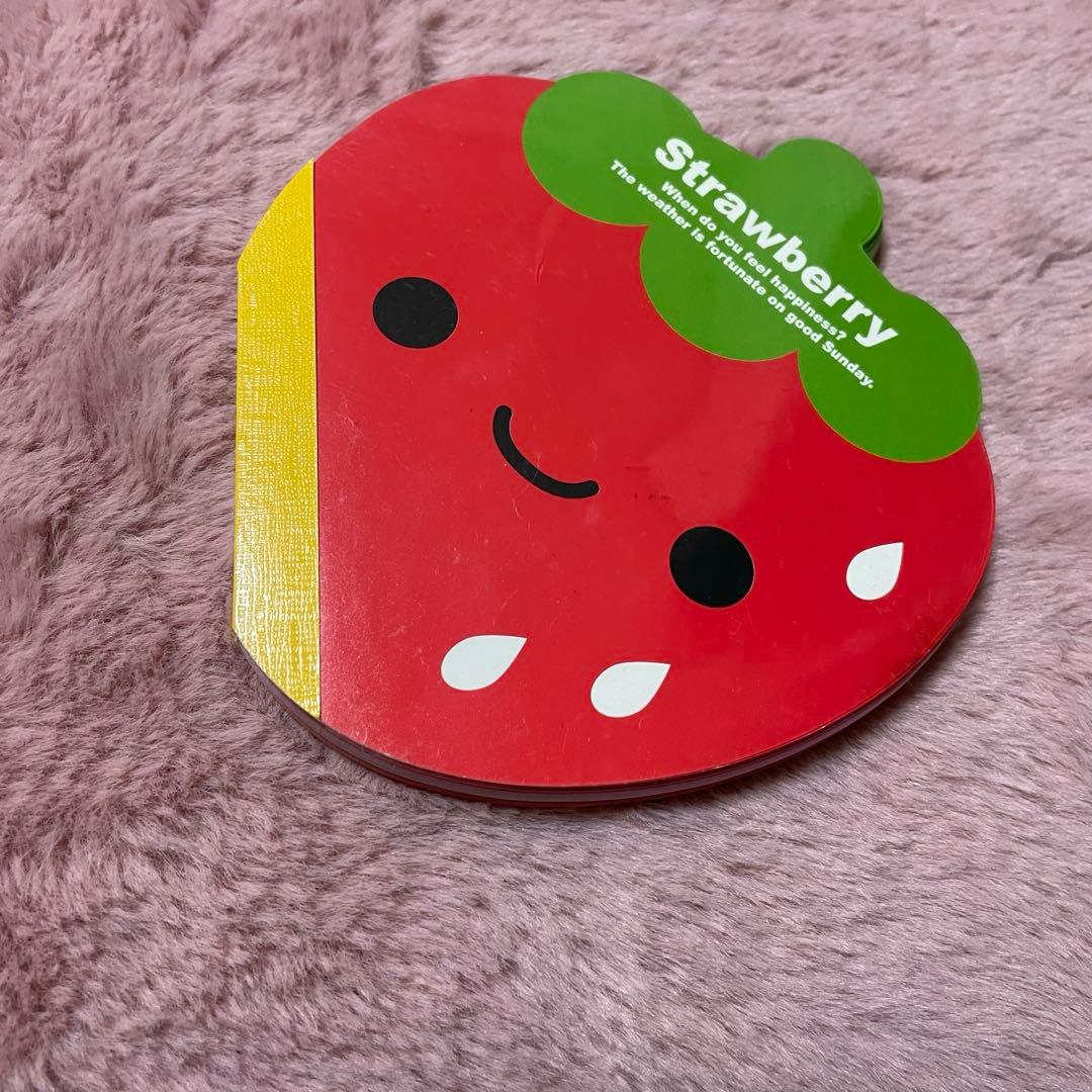 平成レトロ　当時物　いちごダイカットメモ帳