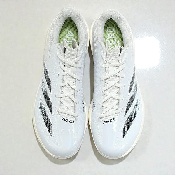 アディダス アディゼロ エレクトリック 野球 スパイク 白 メンズ 27cm