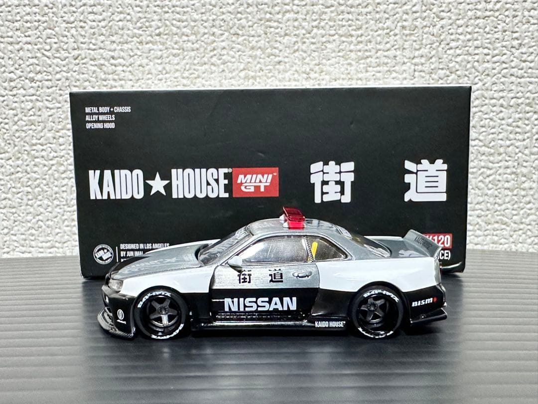 MINI GT 街道ハウス スカイライン R34 ポリス チェイス ③