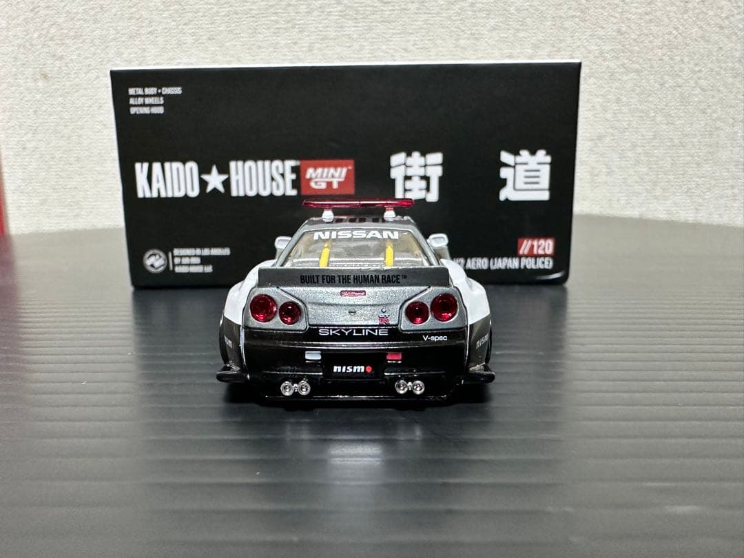MINI GT 街道ハウス スカイライン R34 ポリス チェイス ③
