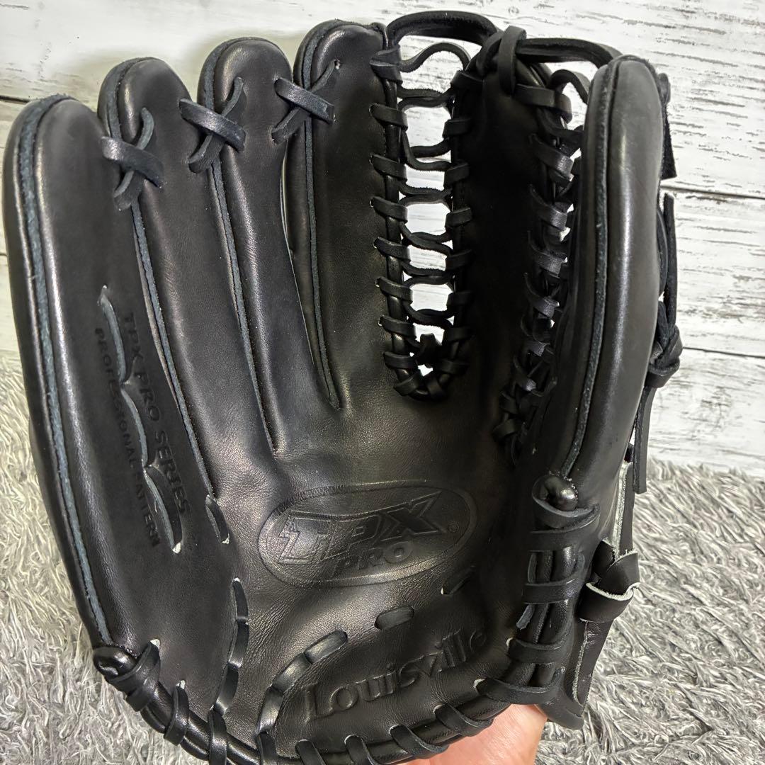 【美品】TPX Pro ルイスビルスラッガー 硬式 外野手 左投げ ブラック