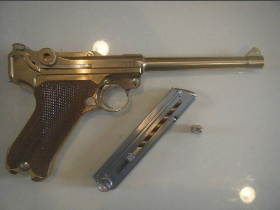 時雨マルシン製　ルガーＰ－０８（6インチ）　モデルガン　 未発火　美品