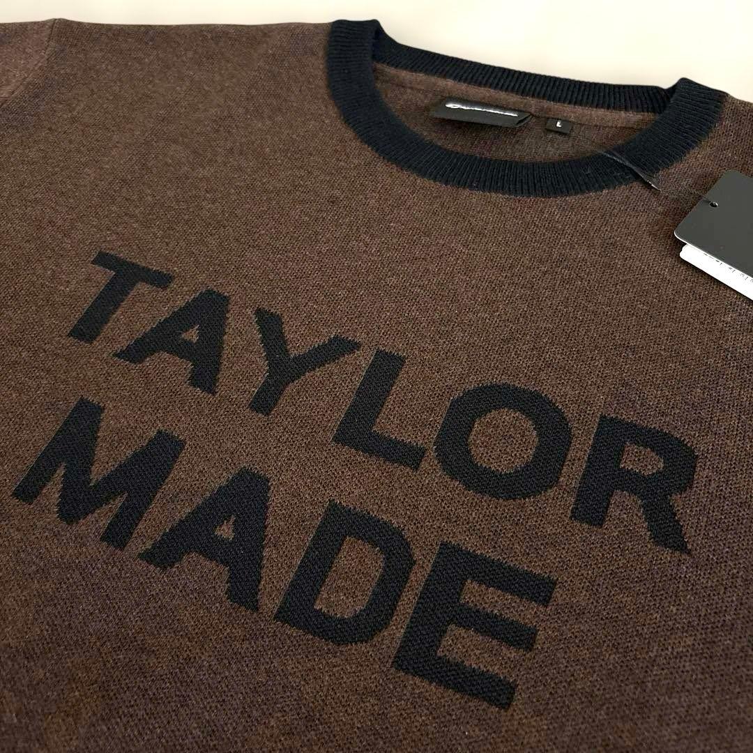 【新品未使用】テーラーメイド ニット ロゴ セーター L 秋 冬
