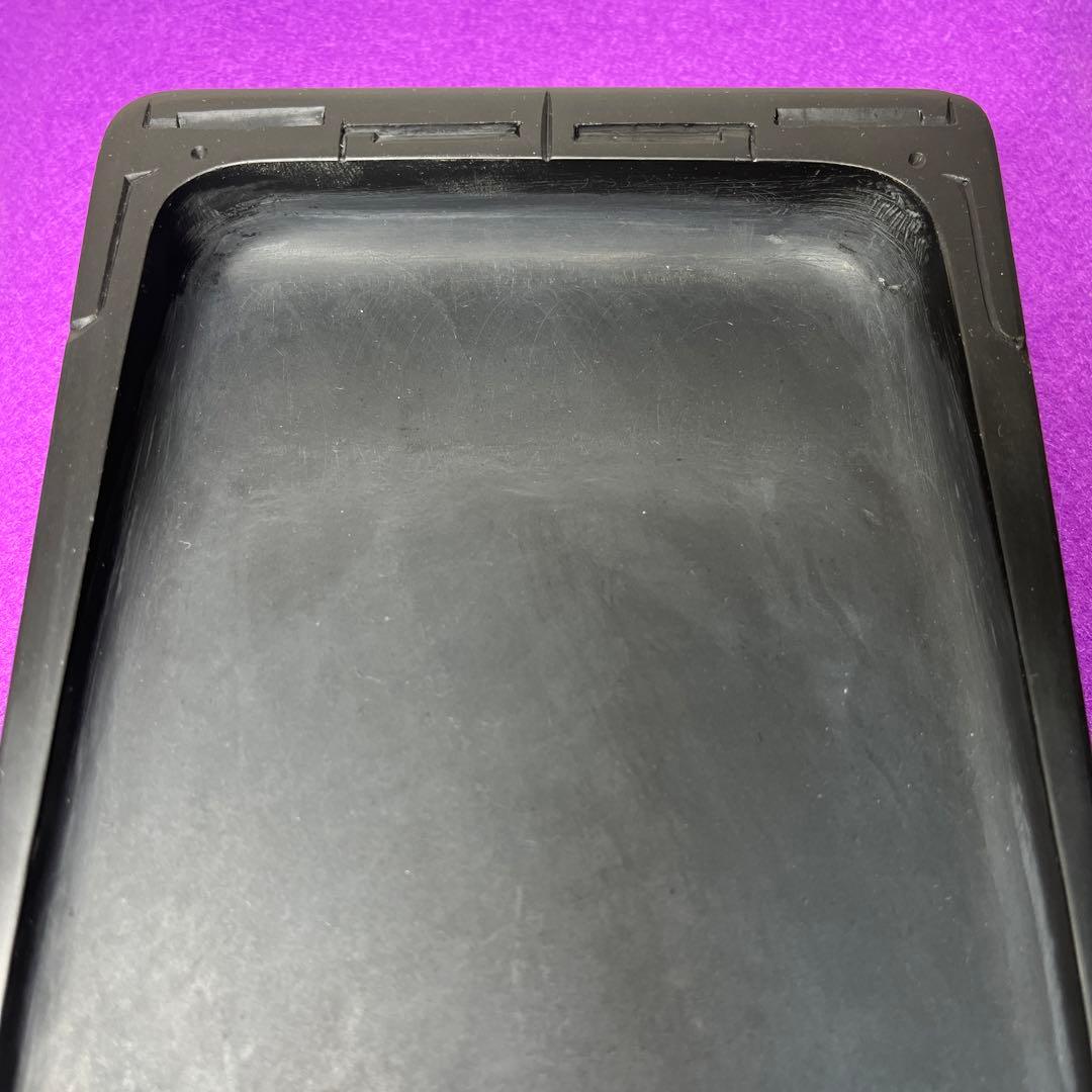 ⭕️雨畑硯　芳龍閣硯舗　風字様硯　四六大　石紋綺麗　墨1サービス　スッキリ気品大