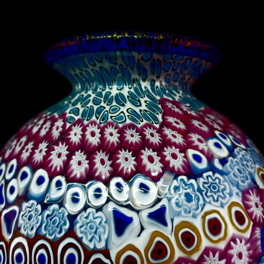 MURANO 大型 ムラノ ミルフィオリ 花瓶 オブジェ