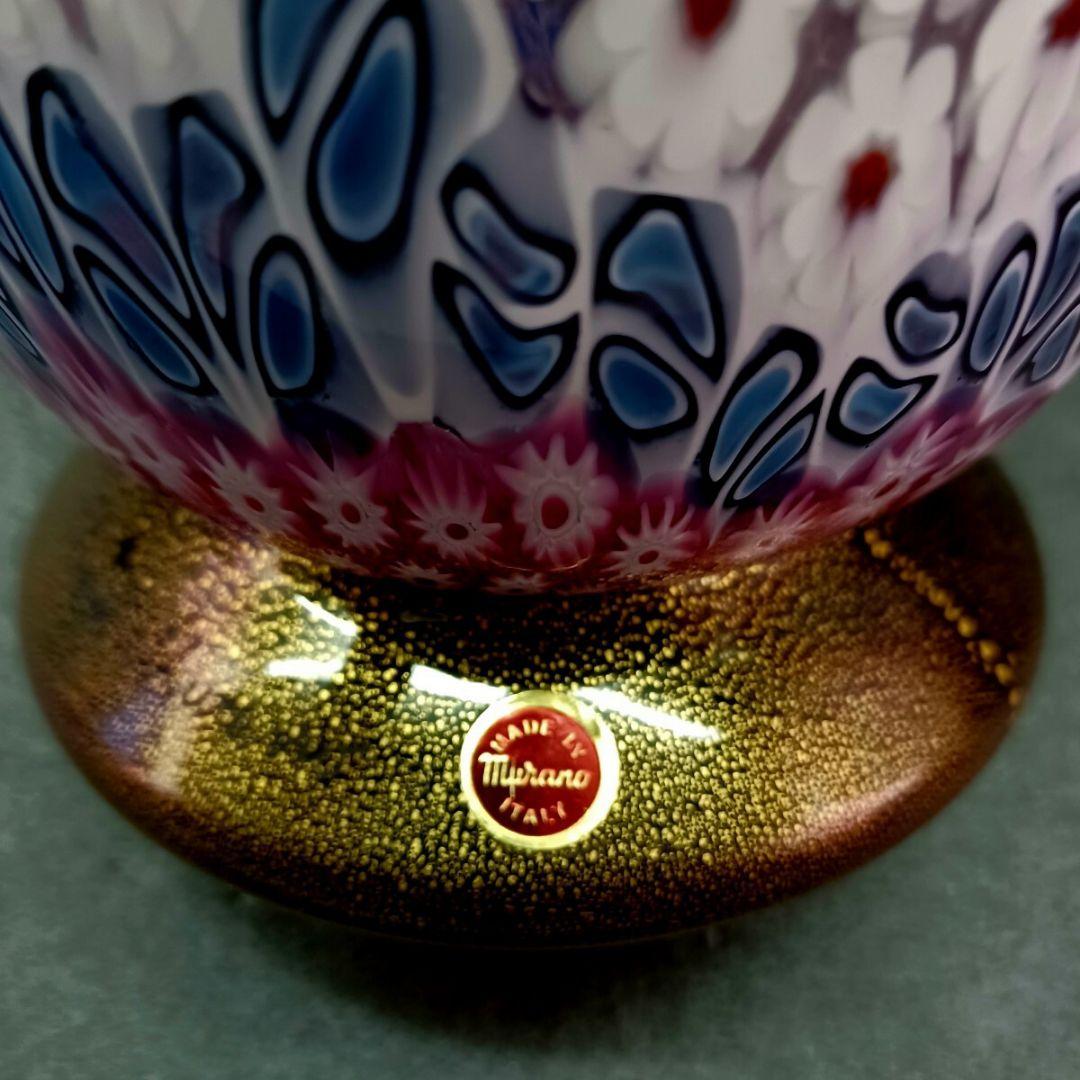 MURANO 大型 ムラノ ミルフィオリ 花瓶 オブジェ