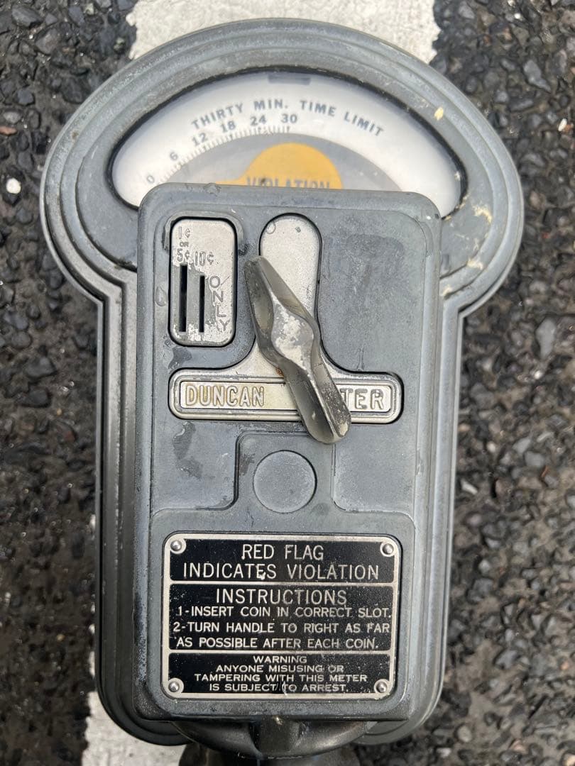 アメリカNYレトロ Duncan Meter 式駐車メーター