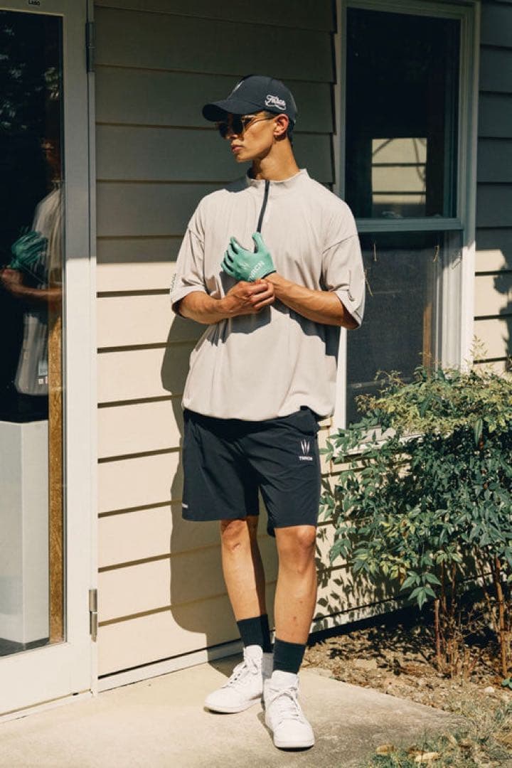 TNRCN HALF-ZIP TEE RUFFLOG サイズM