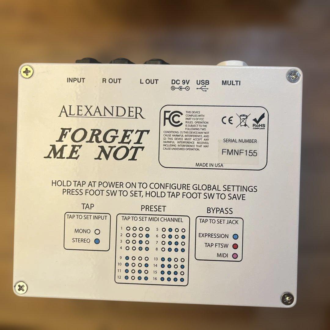 ギター Forget-me-not Alexander lo-fi delay