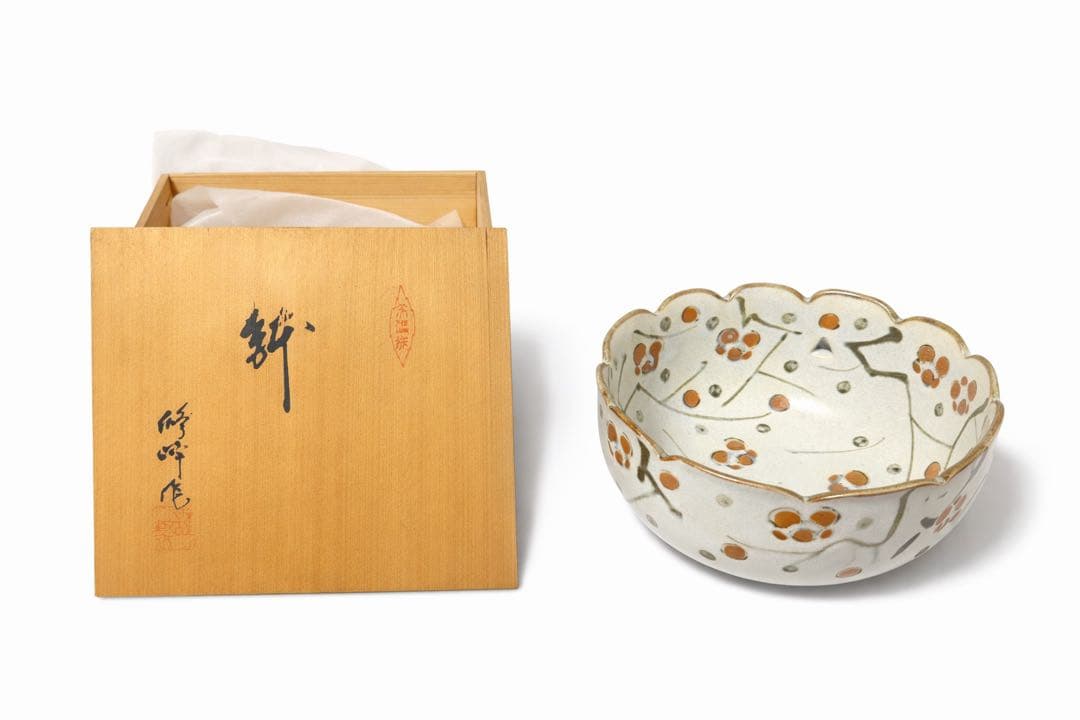 【共箱付】修峰庵 作 絵付 鉢 菓子鉢 茶道具 作家物