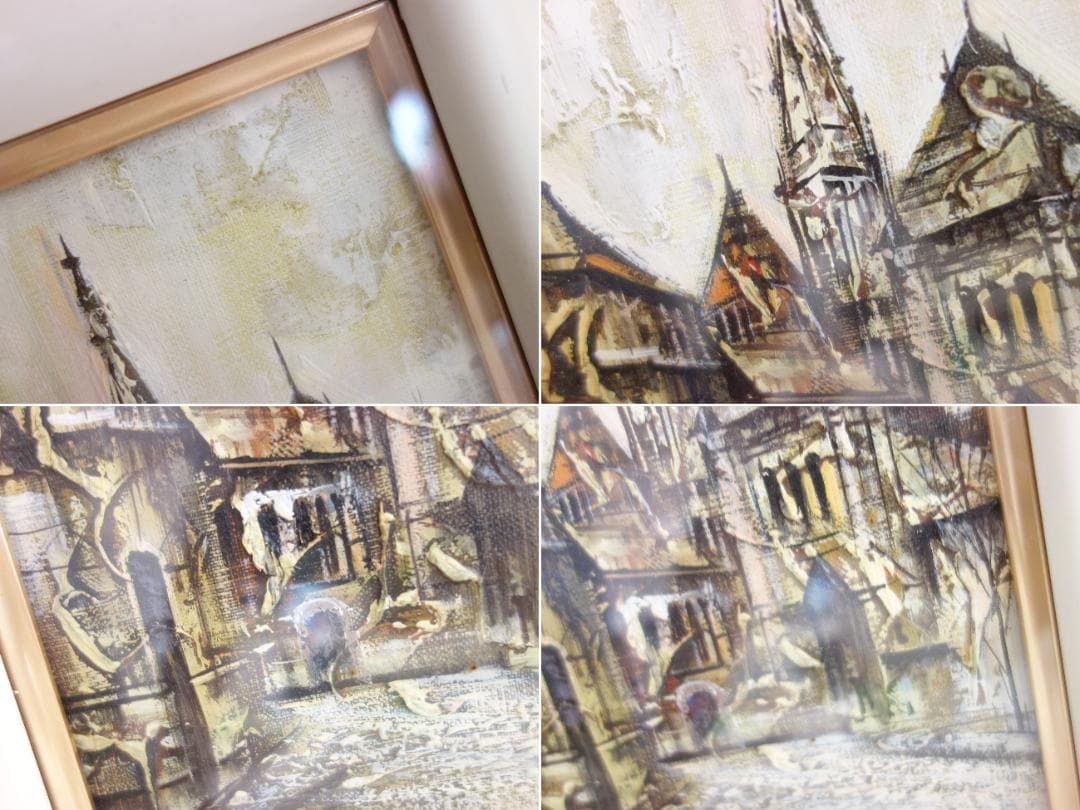 M▽竹内敏彦 サン・ピエール寺院 油彩画 (37890)