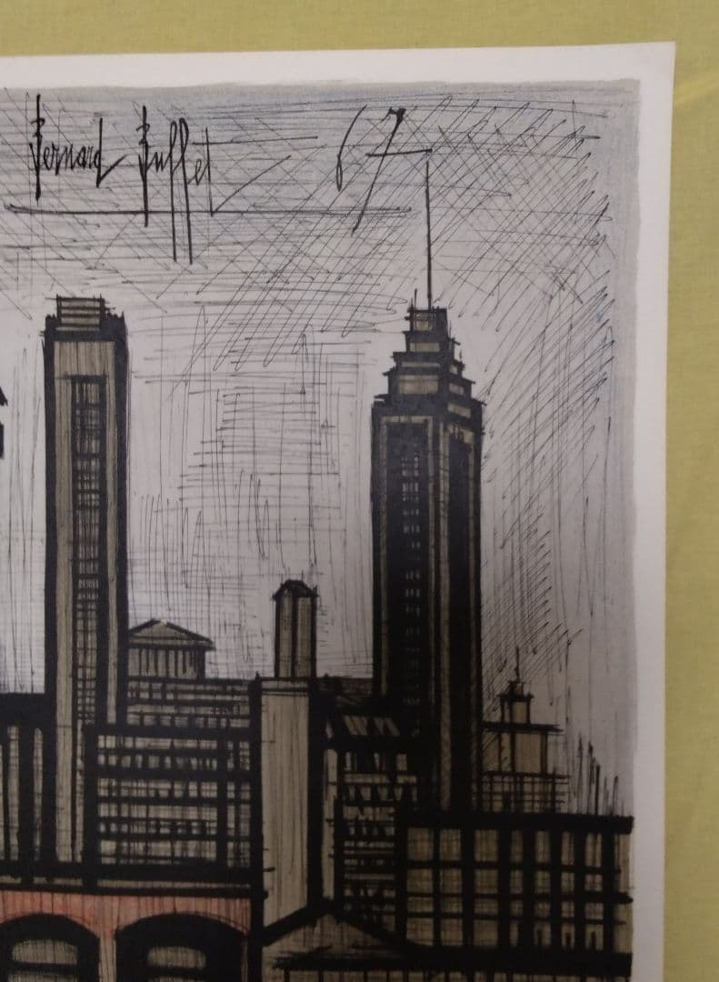 ベルナール·ビュッフェ 【ニューヨーク】 オリジナルリトグラフポスター