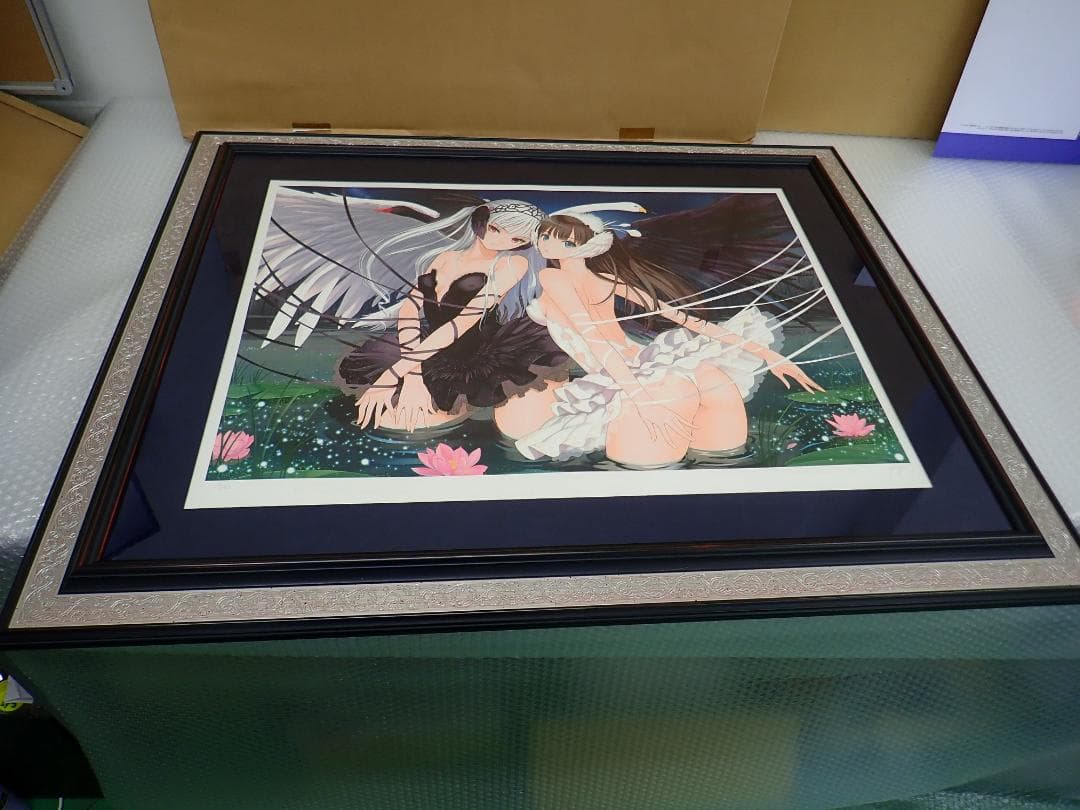 ㉘新品・保証書付 Tony　「白と黒のオデット」ミクスドメディア アールビバン