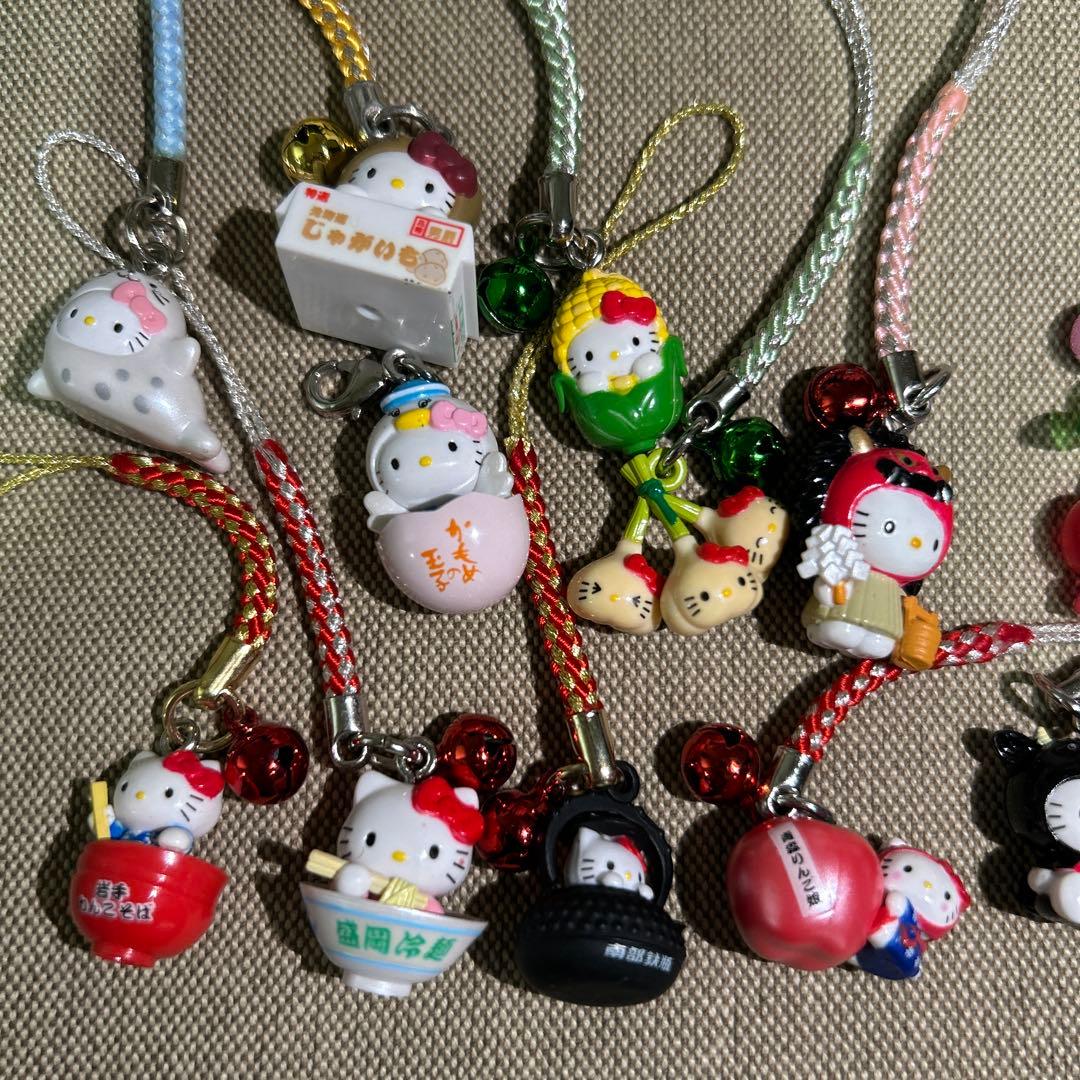 ご当地キティ　根付け　キーホルダー　ストラップ　チャーム　28点　まとめ売り