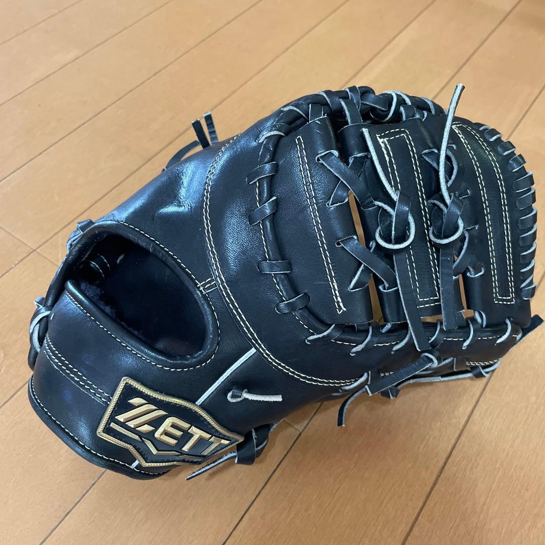 ZETT ファーストミット　グローブ　ブラック　少年軟式グローブ　右投げ用