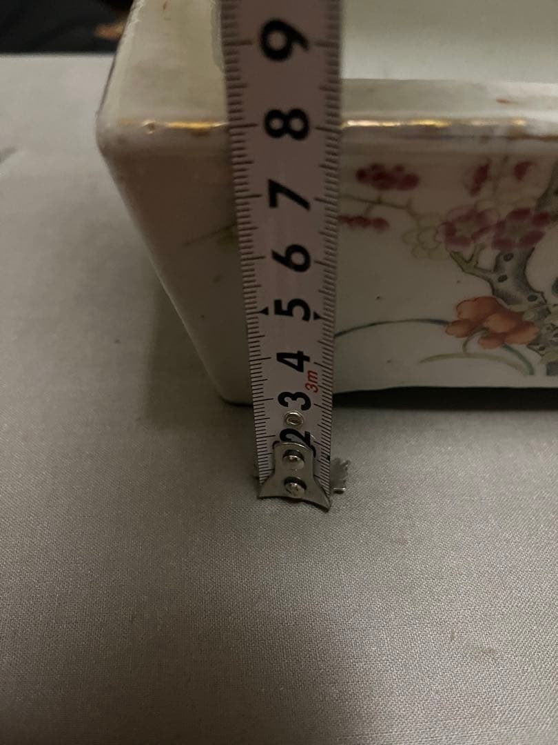 超希少　アンティーク水盤　中国骨董　陶芸長方花器　生花