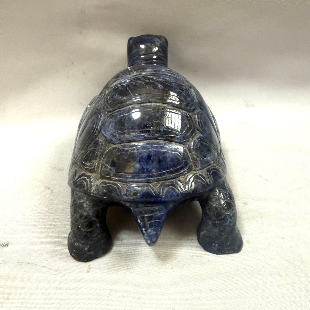 ラピスラズリー　亀置物