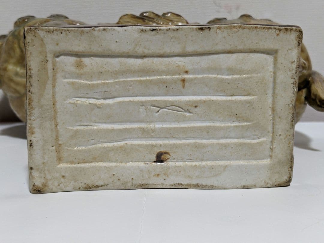 ♦三彩 馬置物 唐三彩 瀬戸系 本業窯 置物飾り 干支午年縁起物 美術品骨董品