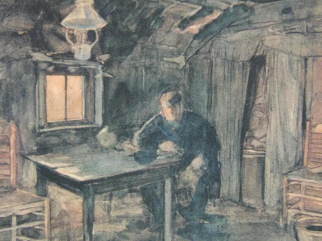 ピート・モンドリアン、『ニステルロードの家の中』、希少な画集より