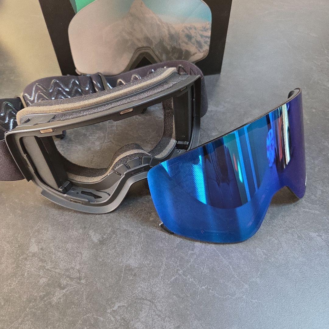 ICEBRKR ゴーグル (ブルーレンズ) 交換レンズ付き(レッド)