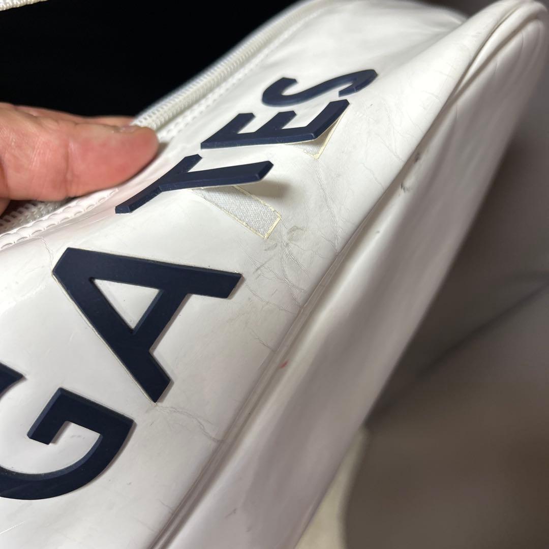 PEARLY GATES【定番】 キャディバッグ エナメルホワイト