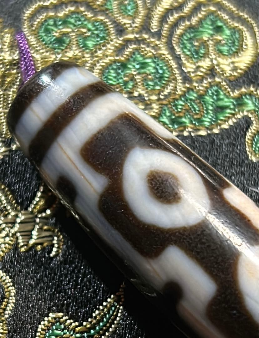 四眼天珠　ハンドメイド品／送料込　匿名発送／チベット　天珠　お守り