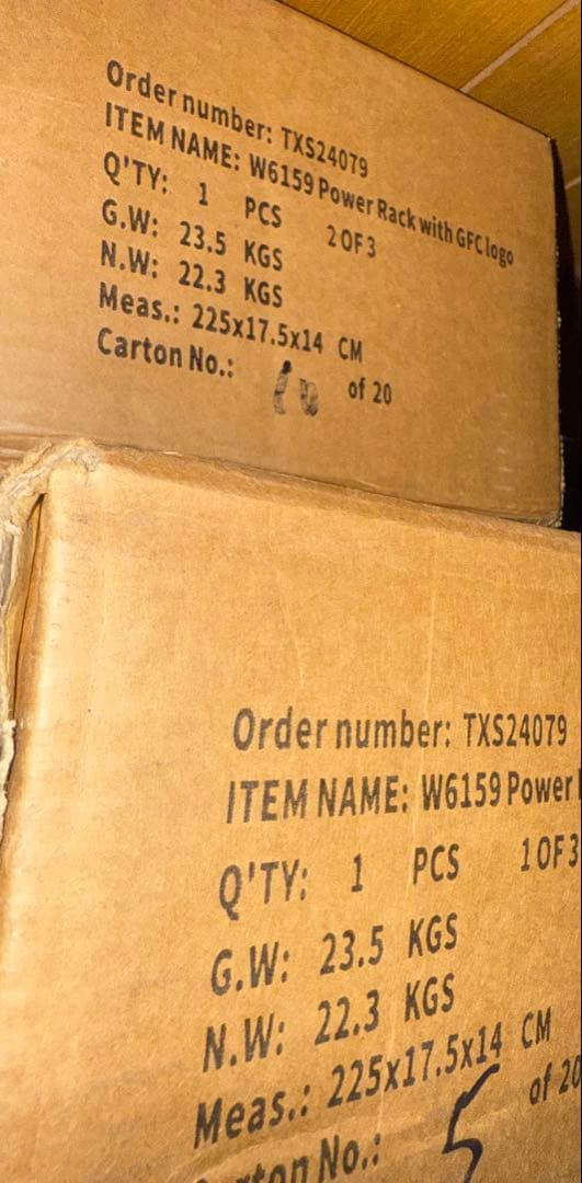 gfc パワーラック部品3未組み立て