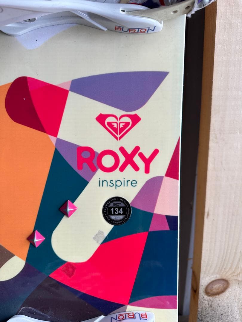 カワイイ★ROXY★スノーボード★134cm★バートンバインディング