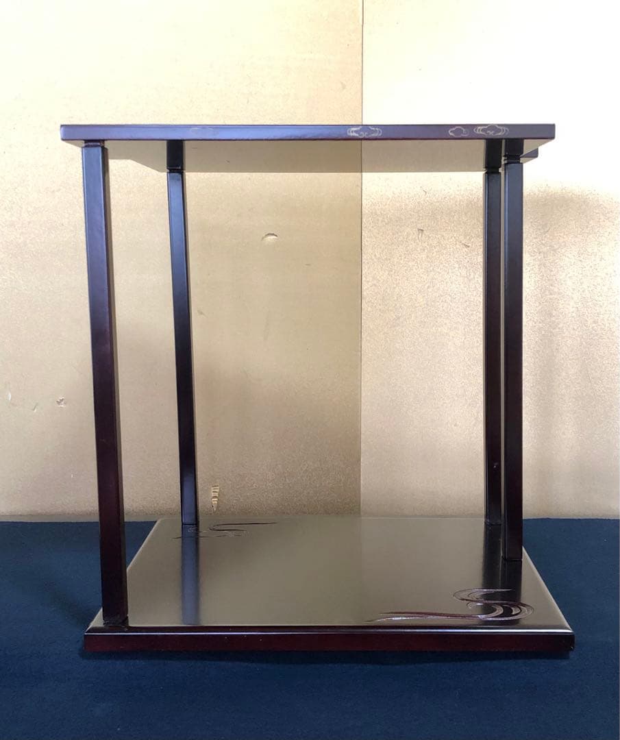 《レ》茶道具 溜塗 山雲棚 組立式 元箱　251111う6