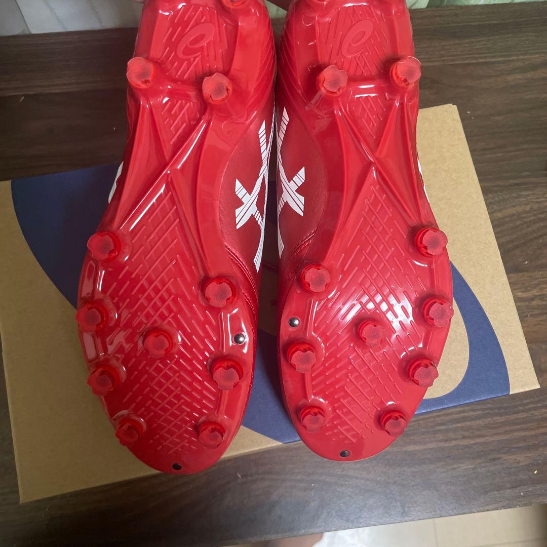 ASICS サッカーシューズ レッド