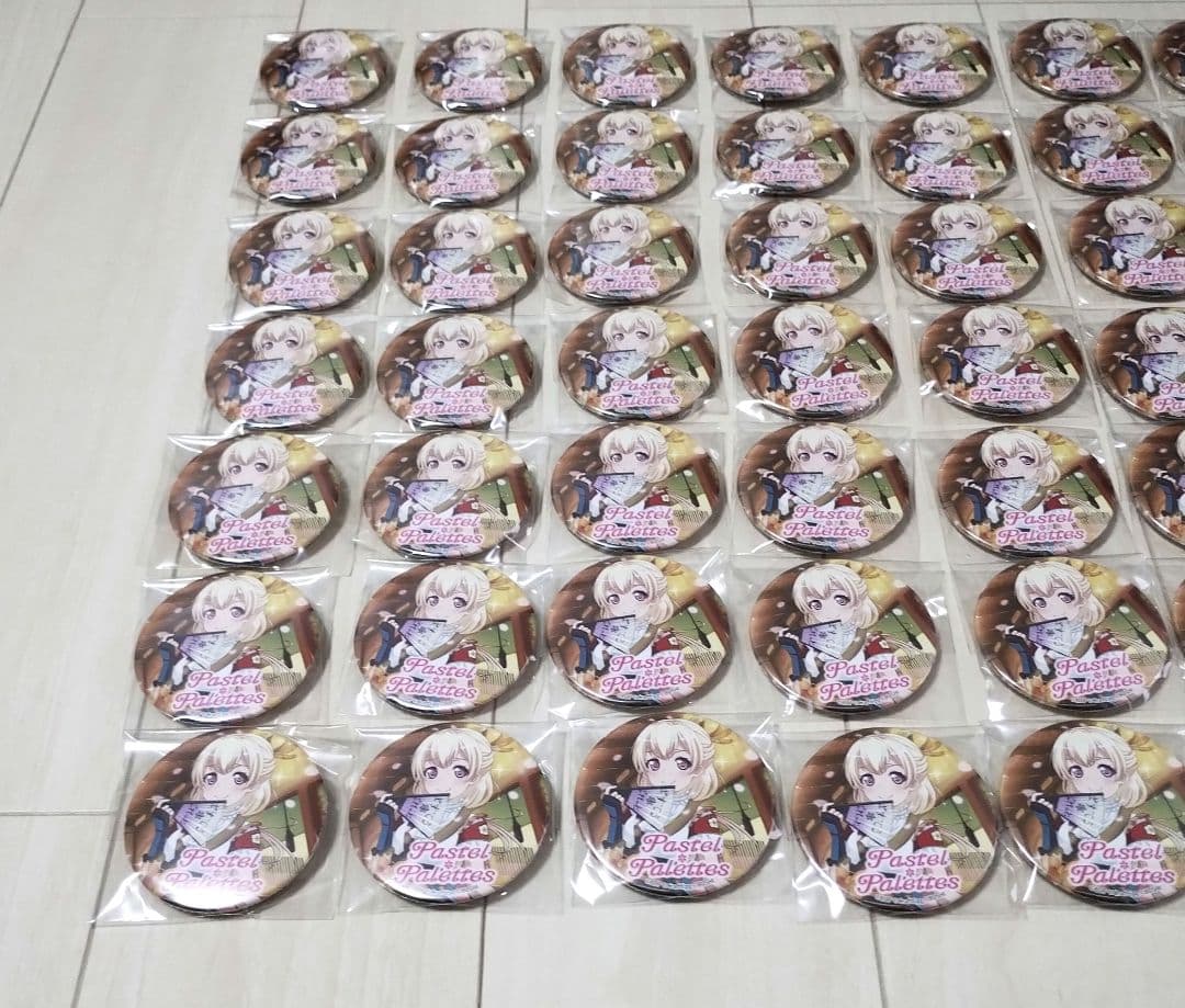 バンドリ　ガルパ　白鷺千聖　缶バッジ　55個セット