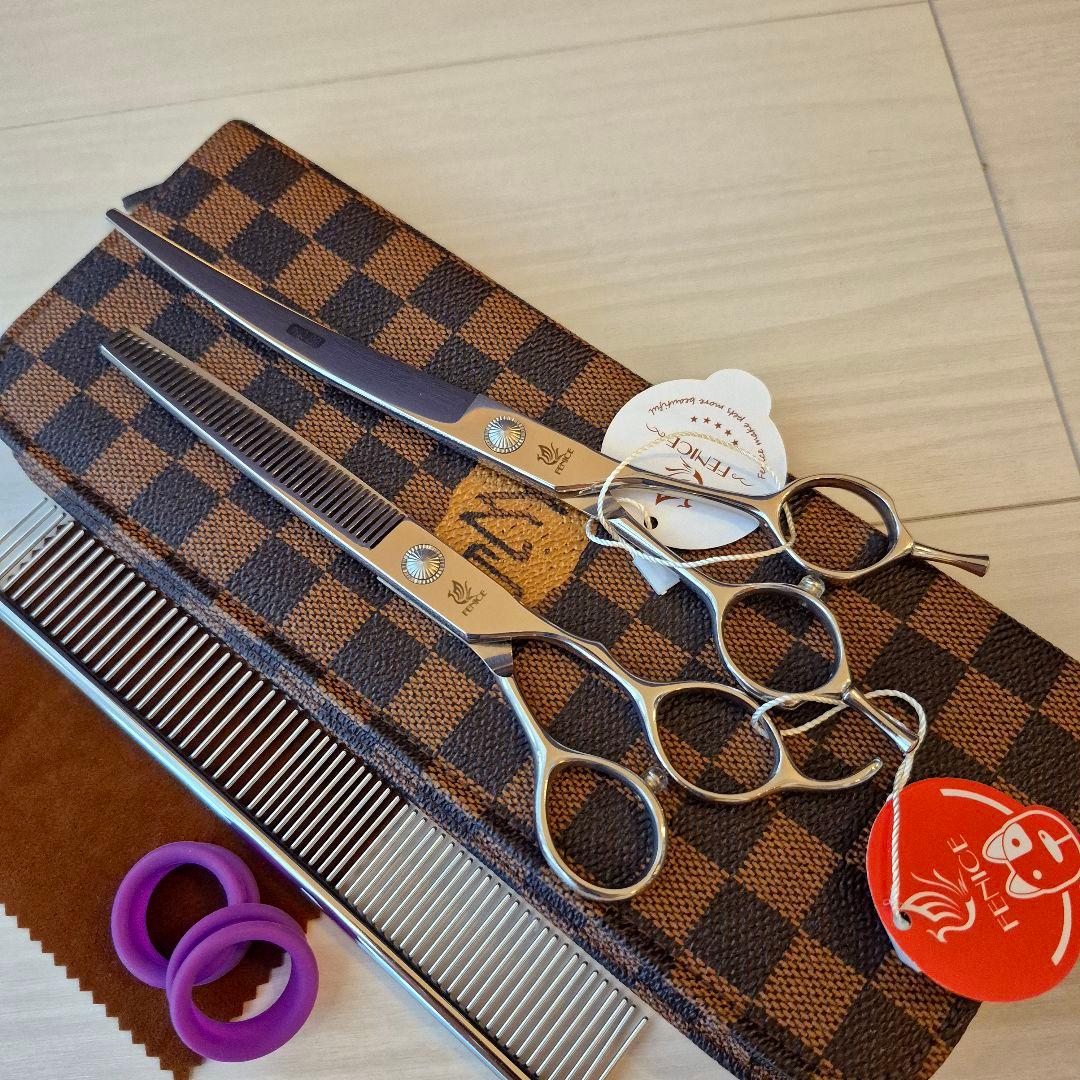 新品★フェニーチェ トリミングシザー2Pセット★カーブシザー&セニングシザー