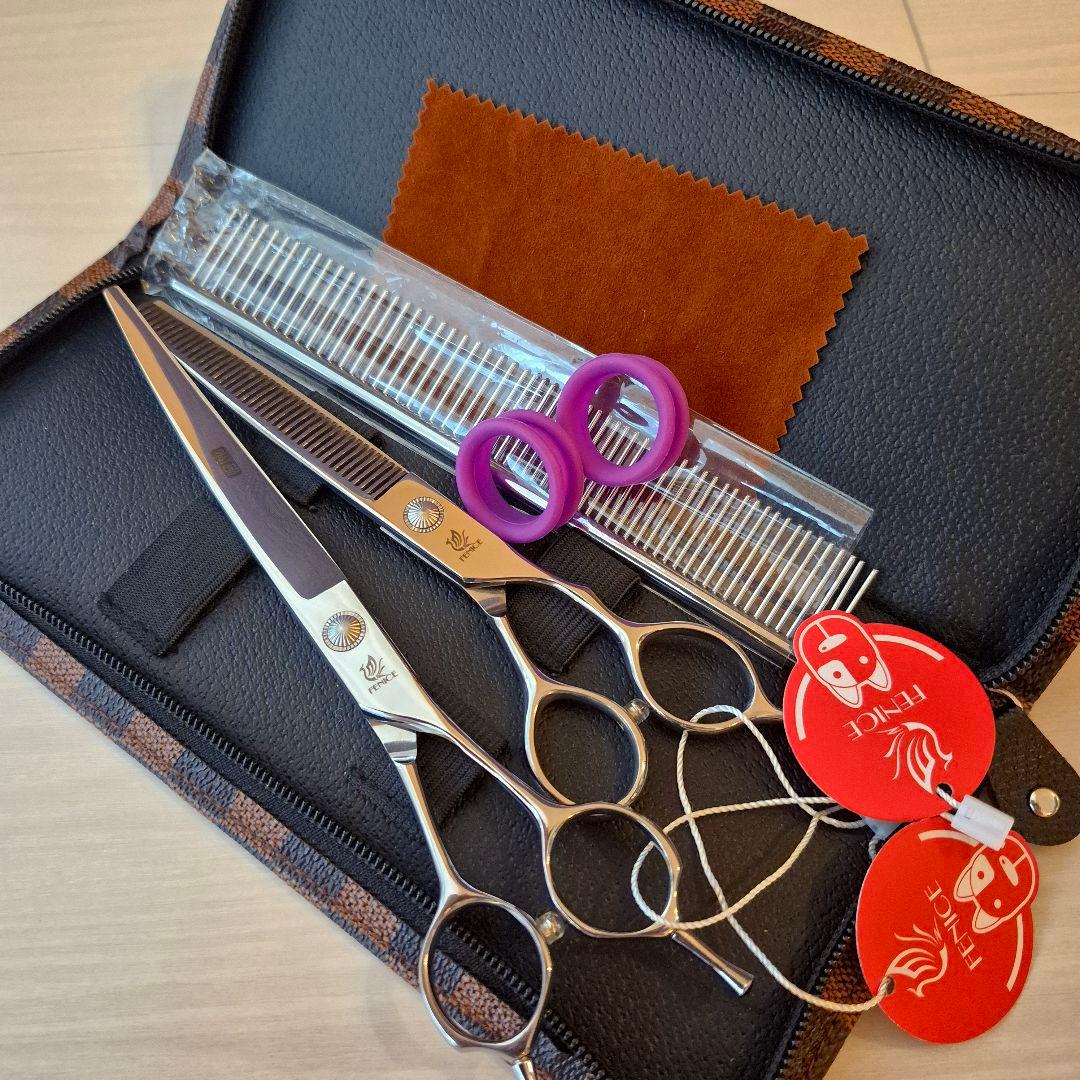 新品★フェニーチェ トリミングシザー2Pセット★カーブシザー&セニングシザー