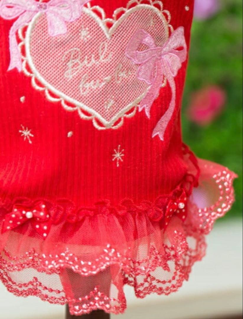 ブルブブ BUL BU-BU ハートリボンフリルハイネックTee