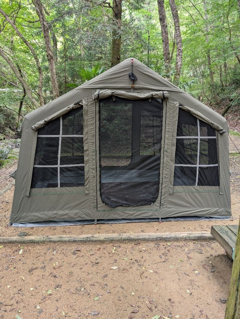 【極美品 新作】 TCインフレータブルテント アーミーグリーン