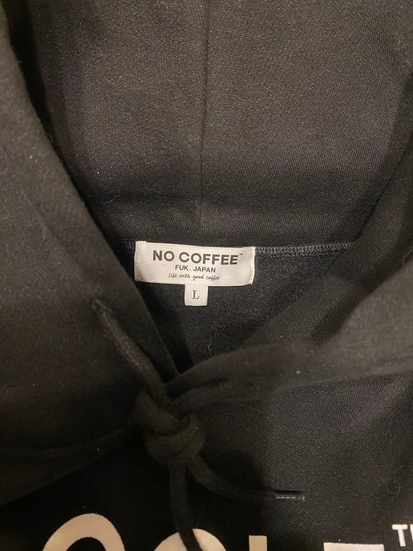 NO COFFEE × CLUBHAUS NO GOLF フーディー　サイズL