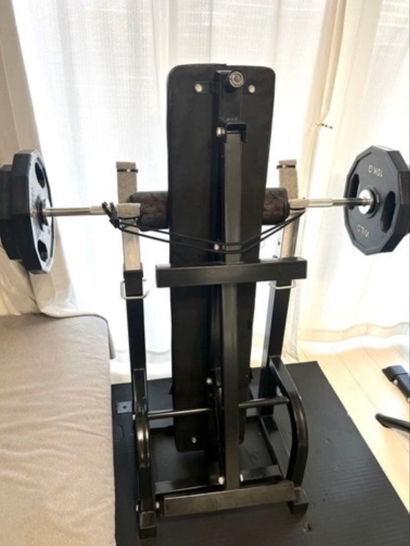 ベンチプレス台　オリンピックシャフトバーベルセット　手渡し限定