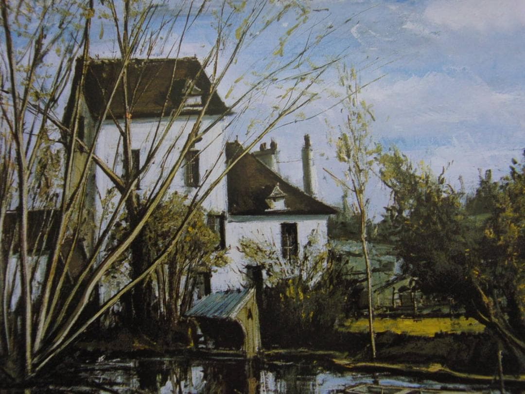 ベルナール・ビュッフェ「Sable,le vieux moulin」